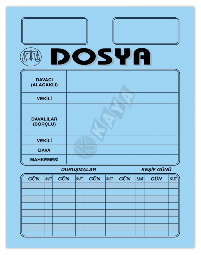 Büyük Büro Dosyası - Mavi Büyük Büro Dosyası - Mavi