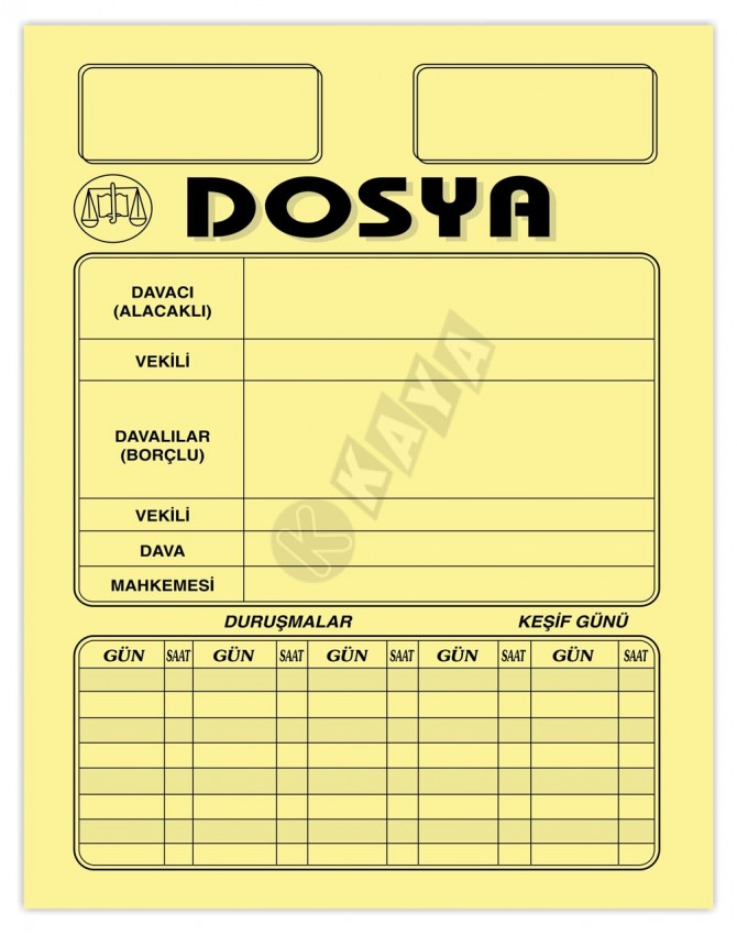Büyük Büro Dosyası - Sarı Büyük Büro Dosyası - Sarı