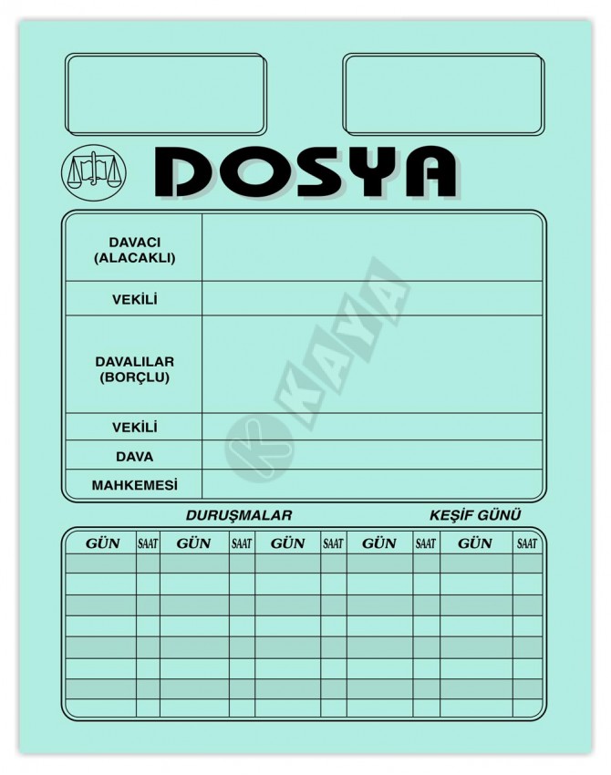 Büyük Büro Dosyası - Yeşil Büyük Büro Dosyası - Yeşil