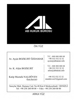 MAT SELEFONLU KARTVİZİT - AB HUKUK